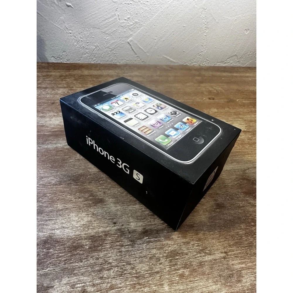 Apple iPhone 3GS 8GB Black Empty Box w/ Manuals, Headphones And Power Box